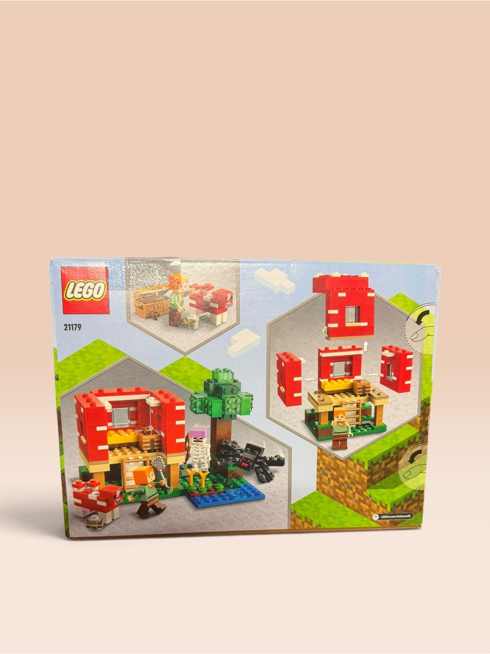 Rare LEGO Minecraft Red Mushroom Island 21179 - Picture 3 of 6